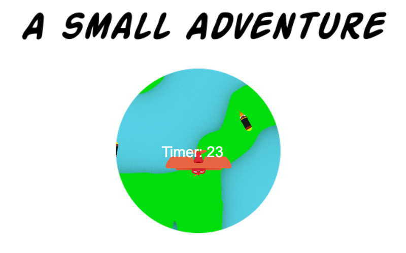 students game about flying around a little world and avoiding missiles