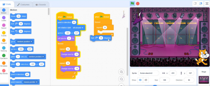Learn Block Coding with Scratch Course Age 8+