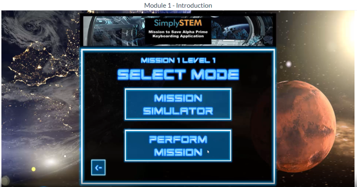 Keyboarding Space Mission