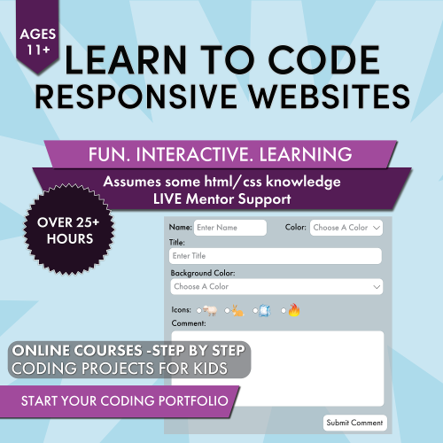 learn to code responsive websites for kids